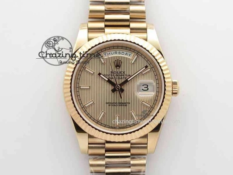Soft Day-Date 40mm 228239 RG Noob 1:1 Best Edition RG Dial On RG President Bracelet A 3708