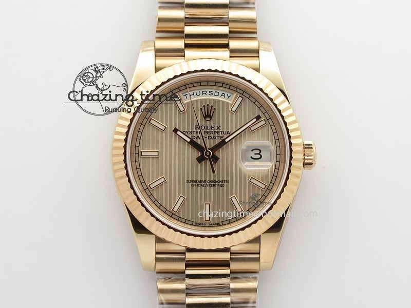 Soft Day-Date 40mm 228239 RG Noob 1:1 Best Edition RG Dial On RG President Bracelet A 3708