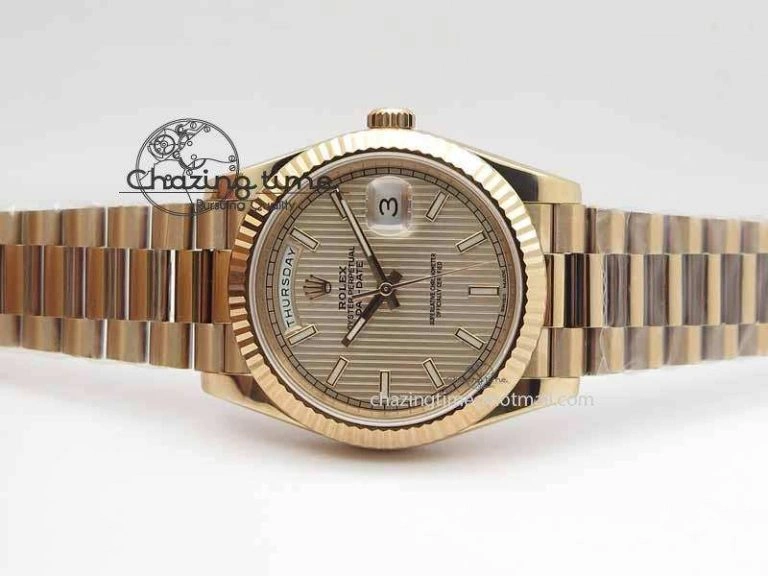 Soft Day-Date 40mm 228239 RG Noob 1:1 Best Edition RG Dial On RG President Bracelet A 3708
