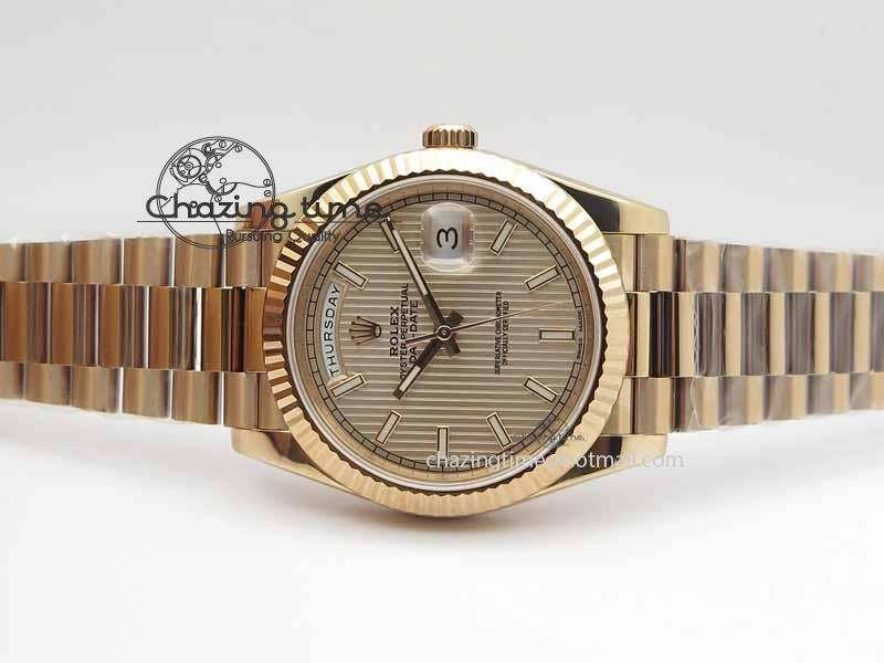 Soft Day-Date 40mm 228239 RG Noob 1:1 Best Edition RG Dial On RG President Bracelet A 3708