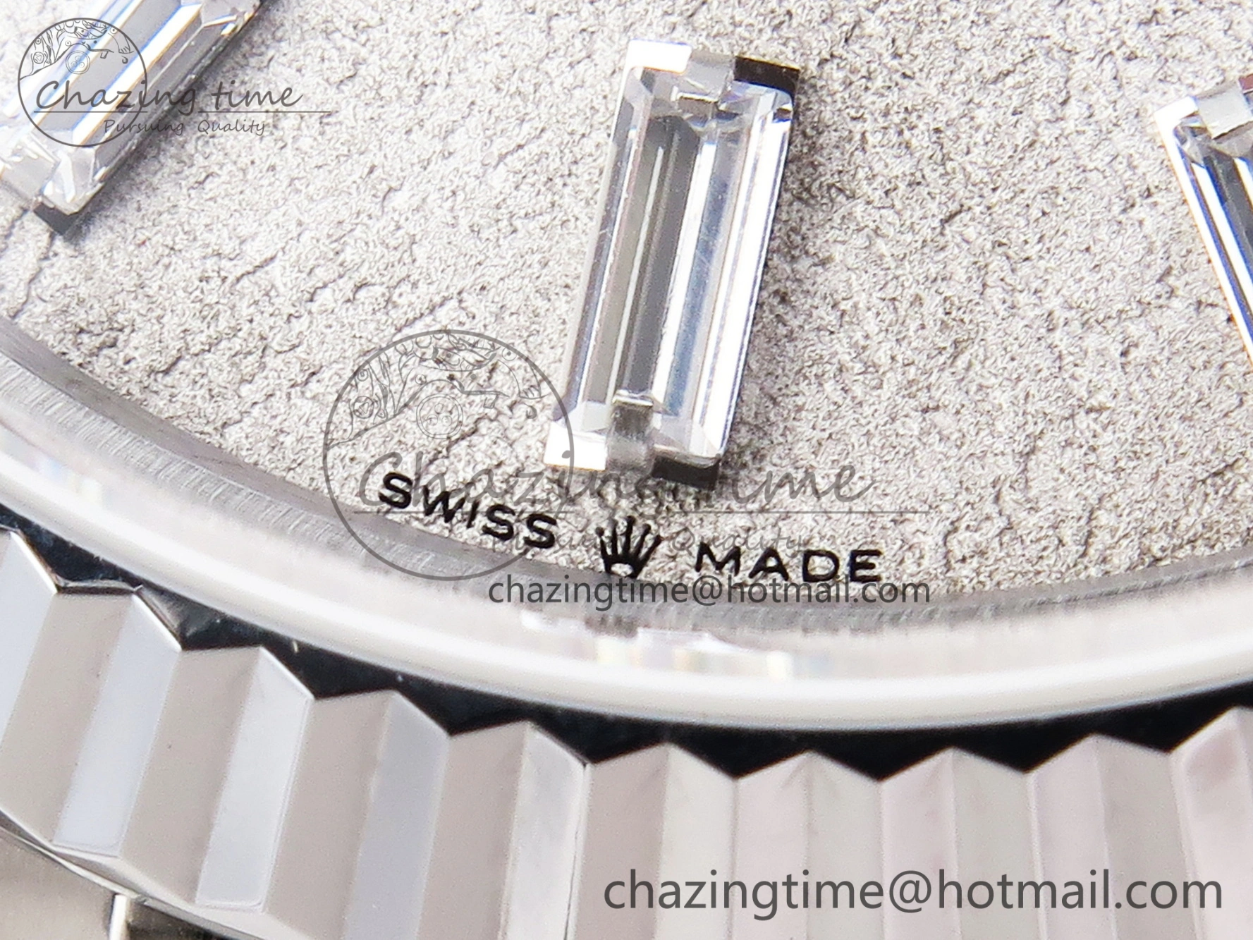 Day Date 40mm 228239 SS Bp Maker 1:1 Best Edition White Meteorite Dial T Crystal Markers on SS President Bracelet A Reliable 1884