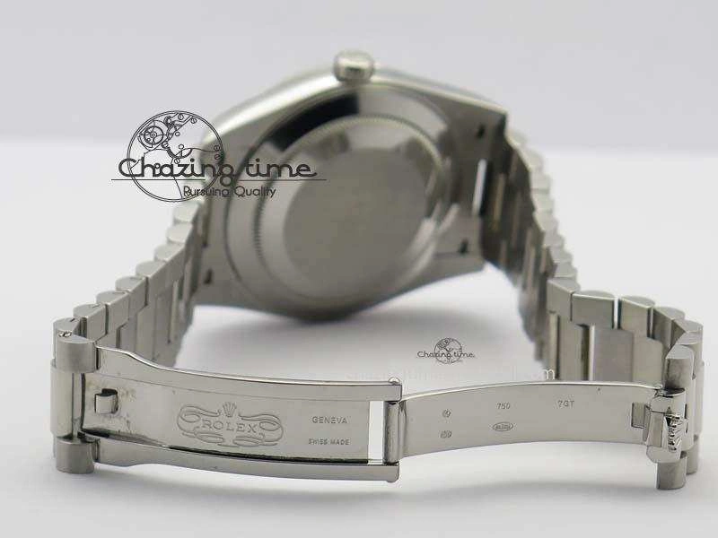 Neat Day-Date 40mm 228239 SS Noob 1:1 Best Edition Quadrant Textured Silver Dial On SS Bracelet A 3800