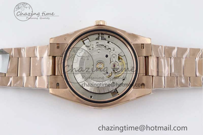 Day Date 40mm RG 904L Steel TWF 1:1 Best Edition Brown Dial on RG Bracelet A Timeless 2351