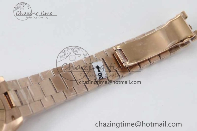 Day Date 40mm RG 904L Steel TWF 1:1 Best Edition RG Crystal Dial on RG Bracelet A Stylish 2350
