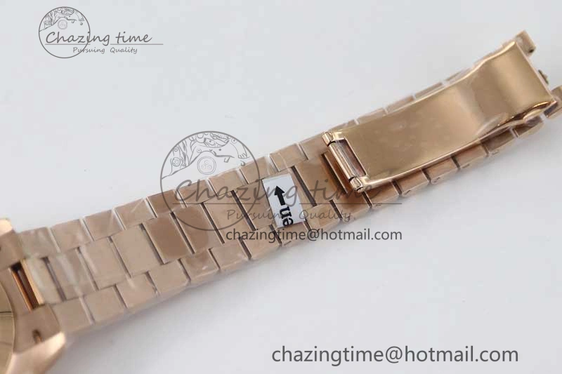 Day Date 40mm RG 904L Steel TWF 1:1 Best Edition RG Crystal Dial on RG Bracelet A Stylish 2350