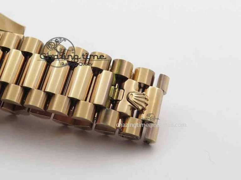 Classic Day Date 40mm RG BP Maker Best Edition Brown Dial Diamond Bezel On RG Bracelet A 3687
