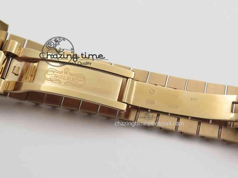 StreetReady Day Date 40mm RG BP Maker Best Edition Brown Dial Diamond Markers On RG Bracelet A 3689