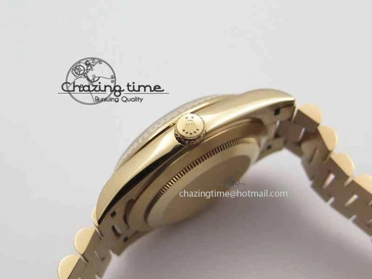 Day Date 40mm RG BP Maker Best Edition Silver Dial Diamond Markers On RG Bracelet A Refined 3688