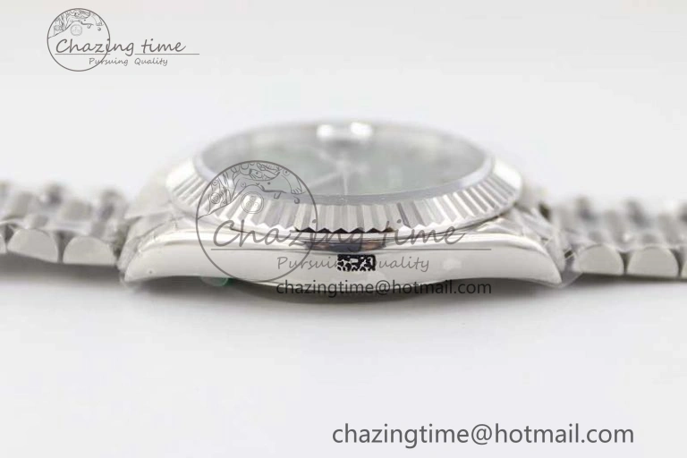 Day Date 40mm SS 904L Steel TWF 1:1 Best Edition Green Roman Dial on SS Bracelet A TimelessDesign 2355