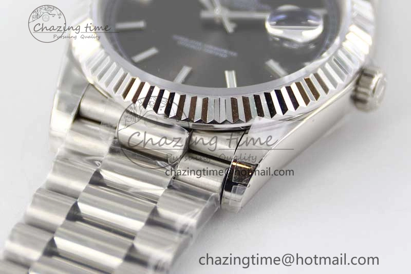 Day Date 40mm SS 904L Steel TWF 1:1 Best Edition Grey Dial on SS Bracelet A Stretchable 2358