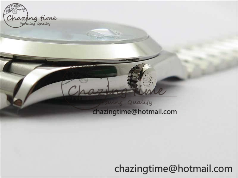 Day Date 40mm SS BP Maker Best Edition Blue Dial Arabic Markers On SS Bracelet A Colorful 2887