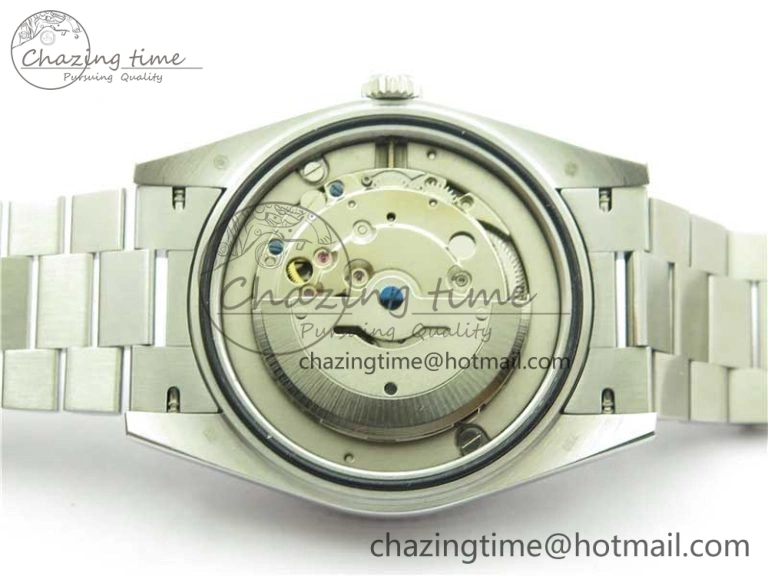 Youthful Day Date 40mm SS BP Maker Best Edition Diamond Bezel Blue Dial Arabic Markers On SS Bracelet A 2883