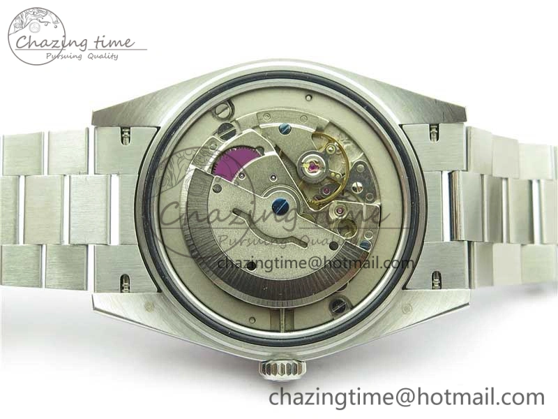 Youthful Day Date 40mm SS BP Maker Best Edition Diamond Bezel Blue Dial Arabic Markers On SS Bracelet A 2883