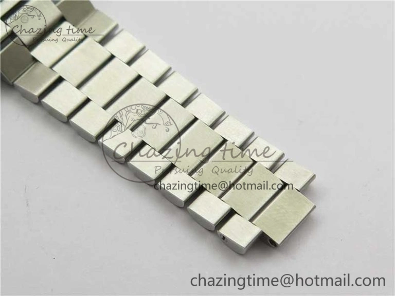 Youthful Day Date 40mm SS BP Maker Best Edition Diamond Bezel Blue Dial Arabic Markers On SS Bracelet A 2883