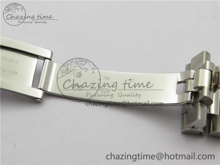 Youthful Day Date 40mm SS BP Maker Best Edition Diamond Bezel Blue Dial Arabic Markers On SS Bracelet A 2883