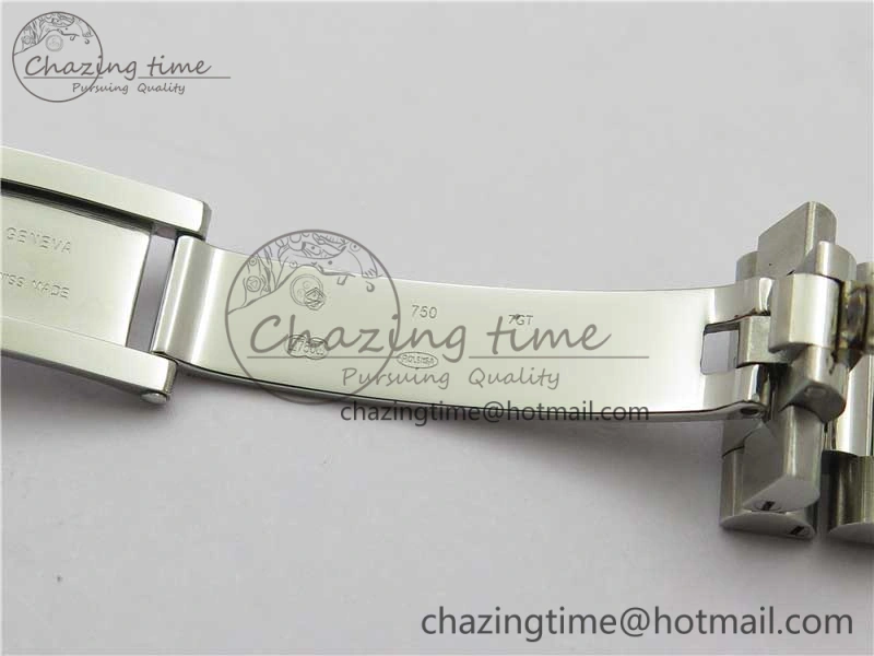 Youthful Day Date 40mm SS BP Maker Best Edition Diamond Bezel Blue Dial Arabic Markers On SS Bracelet A 2883