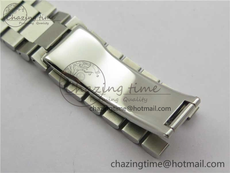 Youthful Day Date 40mm SS BP Maker Best Edition Diamond Bezel Blue Dial Arabic Markers On SS Bracelet A 2883