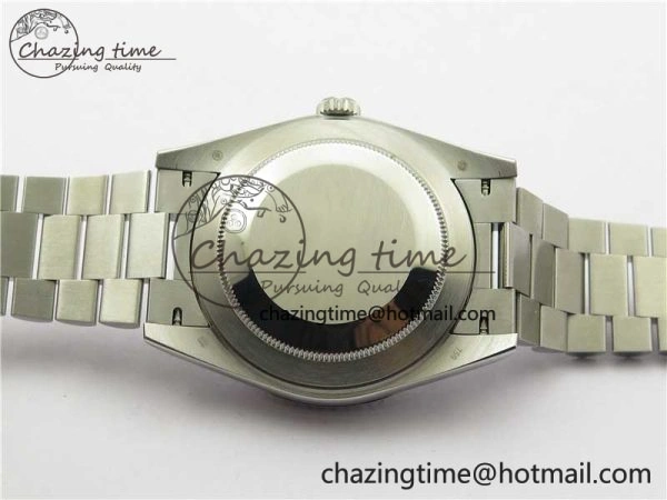 MoistureWicking Day Date 40mm SS BP Maker Best Edition Fluted Bezel Blue Dial Arabic Markers On SS Bracelet A 2886