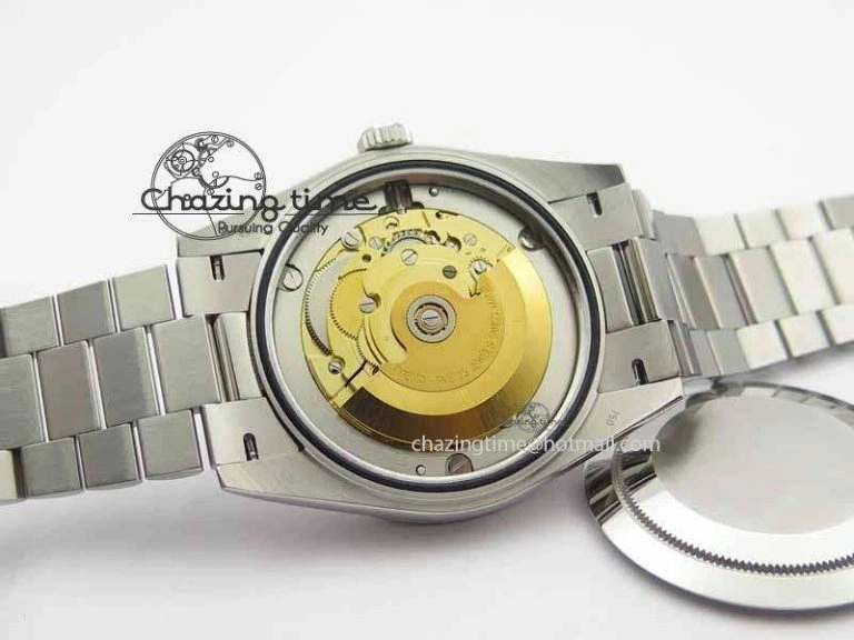 EasyMatch Day Date 40mm SS BP Maker Best Edition Ice Blue Dial Diamond Markers On SS Bracelet ETA 3700