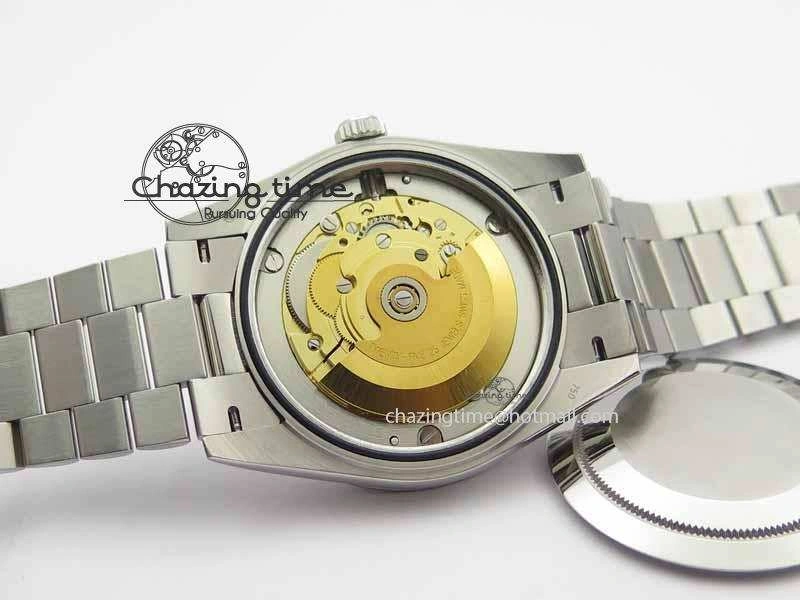 EasyMatch Day Date 40mm SS BP Maker Best Edition Ice Blue Dial Diamond Markers On SS Bracelet ETA 3700