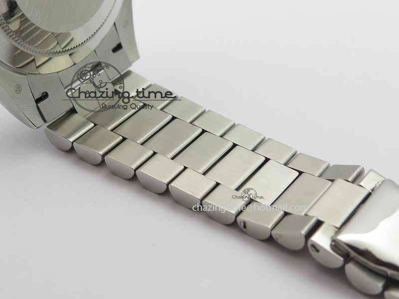 EasyMatch Day Date 40mm SS BP Maker Best Edition Ice Blue Dial Diamond Markers On SS Bracelet ETA 3700