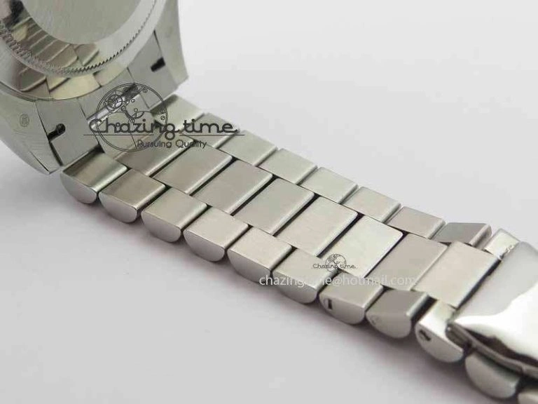 Day Date 40mm SS BP Maker Best Edition Silver Dial Diamond Markers On SS Bracelet ETA Refined 3690