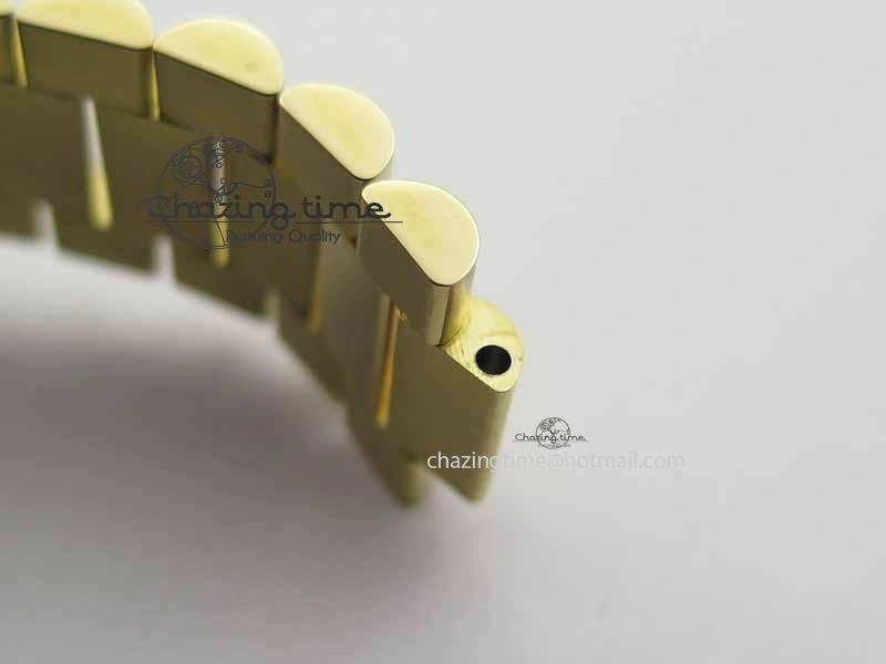 Day Date 40mm Wrapped YG BP Maker Best Edition Gold Dial Diamond Bezel On YG Bracelet ETA Timeless 3683