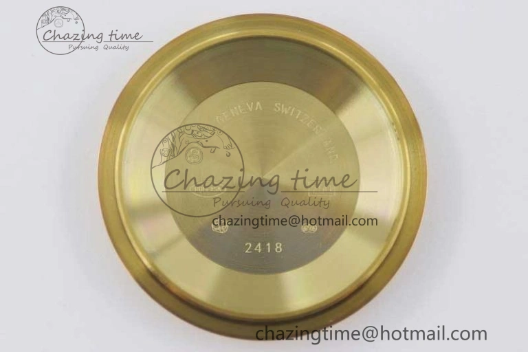 FashionForward Day Date 40mm YG 904L Steel TWF 1:1 Best Edition YG Crystal Dial on YG Bracelet A 2366