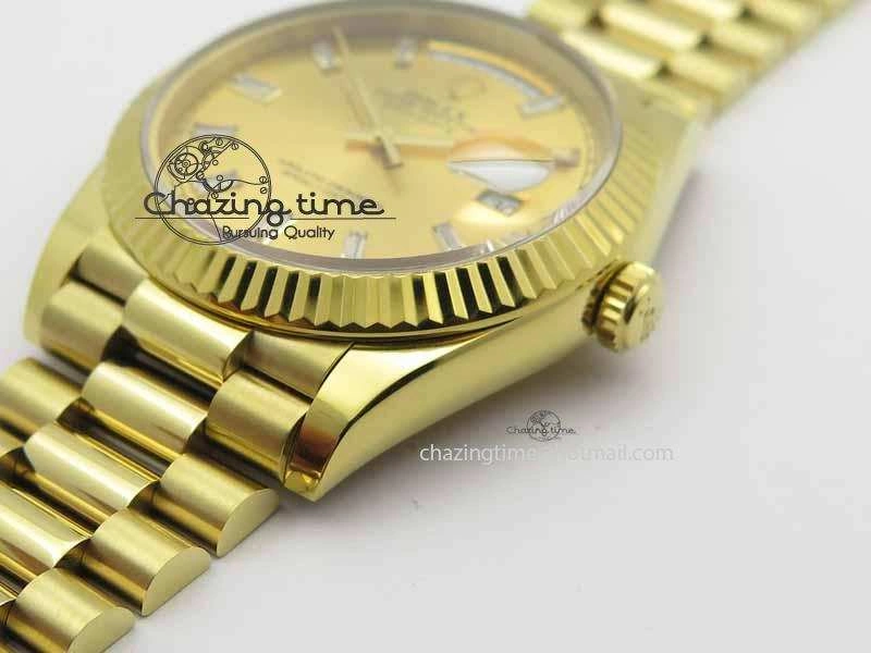 Day Date 40mm YG BP Maker Best Edition YG Dial Diamond Markers On YG Bracelet A Modern 3684