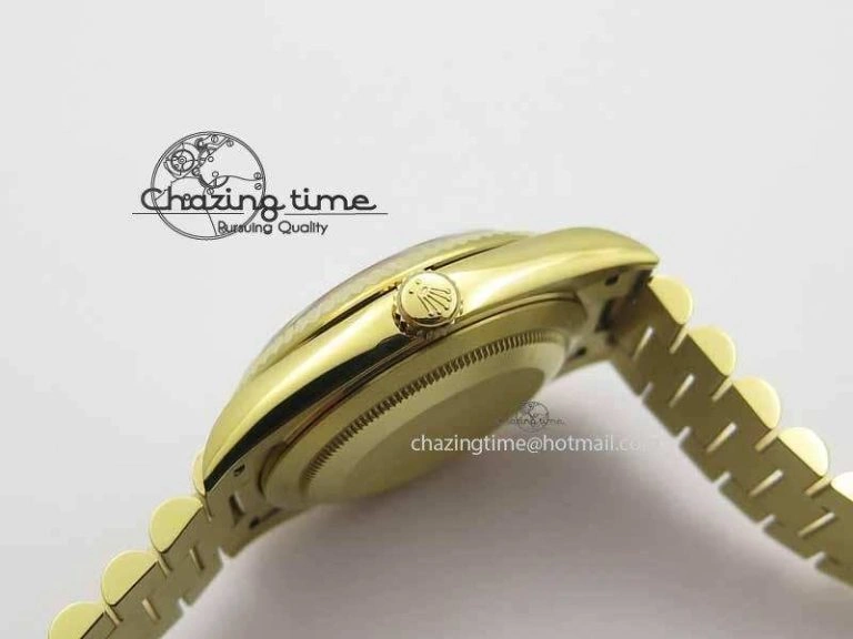 Day Date 40mm YG BP Maker Best Edition YG Dial Diamond Markers On YG Bracelet A Modern 3684