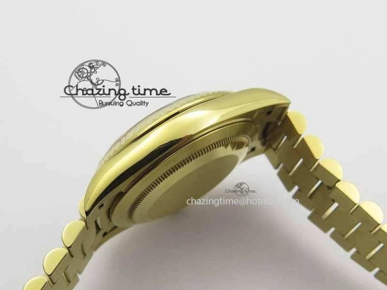Day Date 40mm YG BP Maker Best Edition YG Dial Diamond Markers On YG Bracelet A Modern 3684