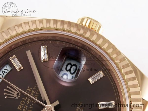 DayDate 40 228235 ARF 904L Steel Brown Crystal Dial on President Bracelet VR Timeless 1546
