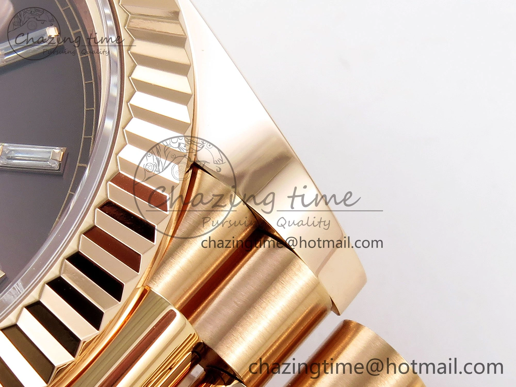 DayDate 40 228235 ARF 904L Steel Brown Crystal Dial on President Bracelet VR Timeless 1546