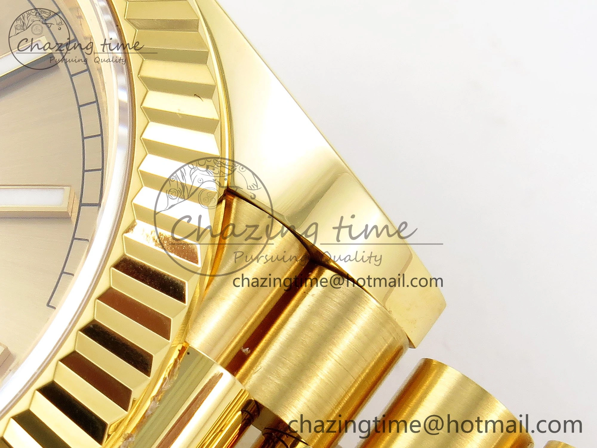 DayDate 40 228238 ARF 904L Steel Gold Stick Dial on President Bracelet VR Tailored 1549