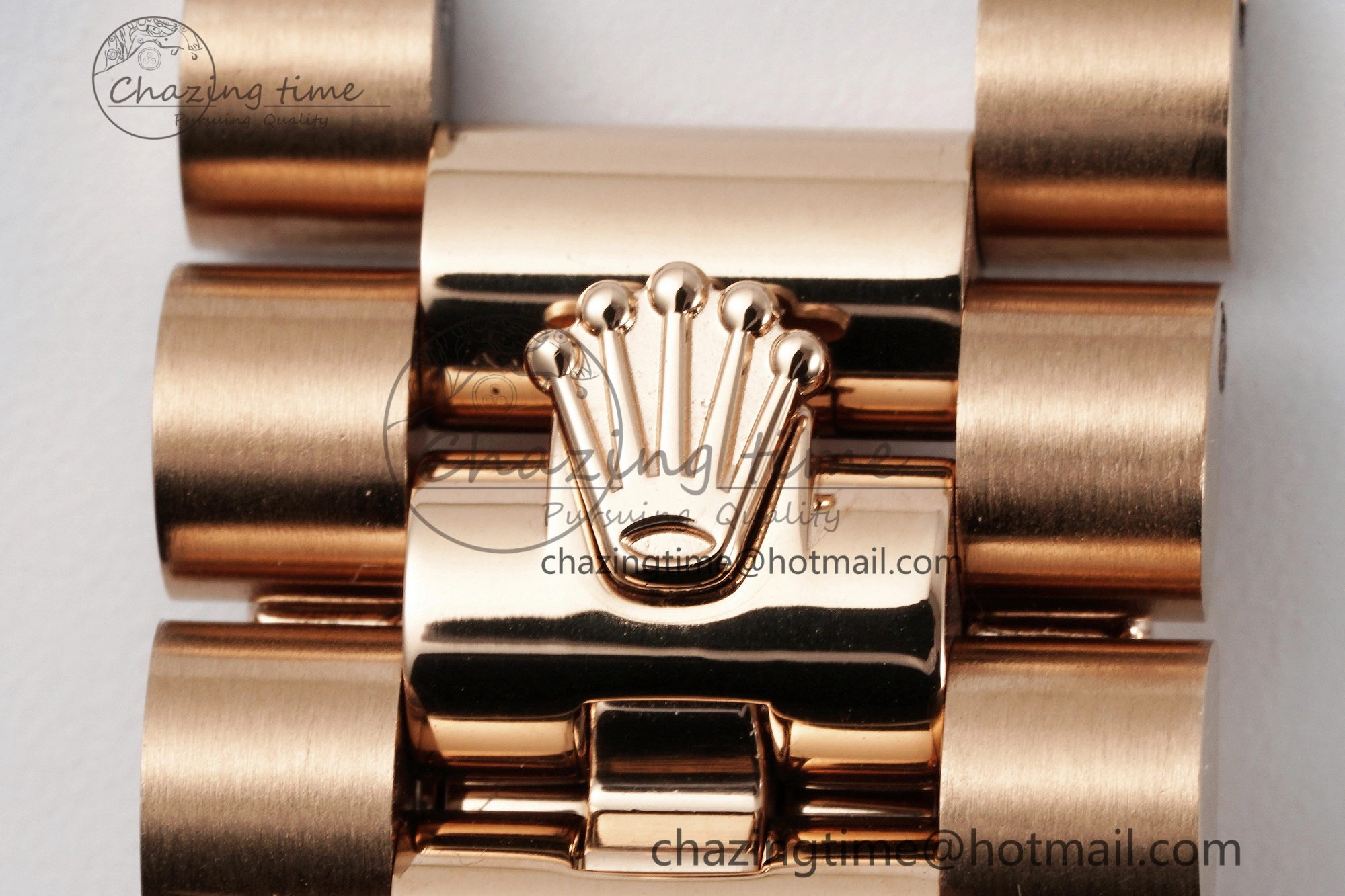 DayDate 40 RG JDF Gain Weight 904L Steel RG Dial Roman Markers on President Bracelet A2836 V WaterResistant 1817