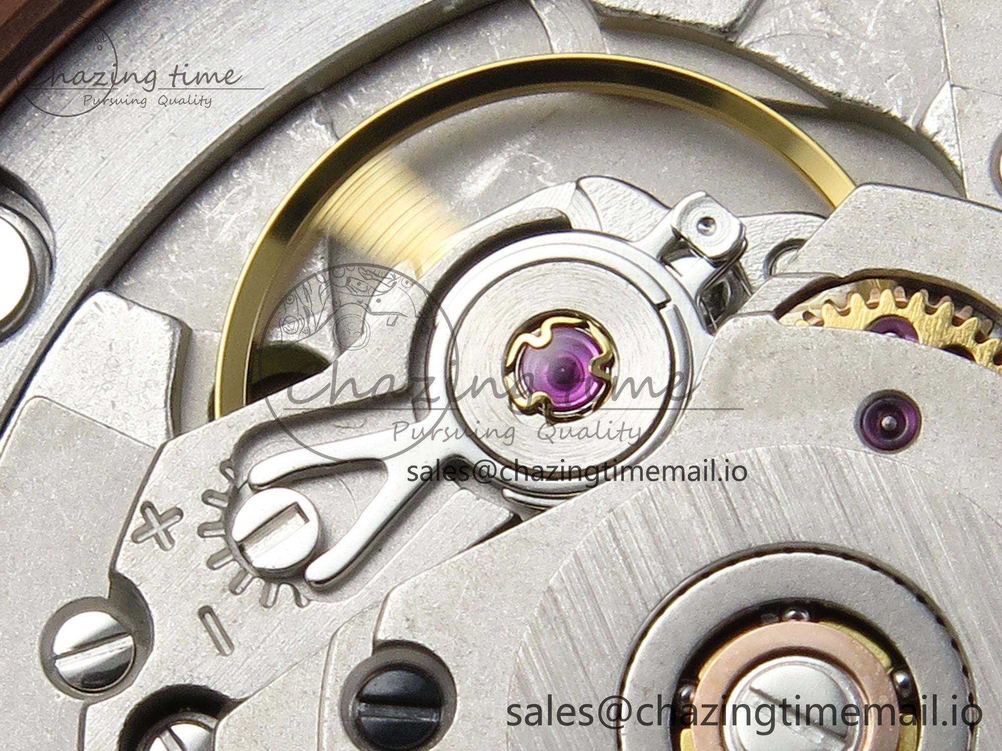 ZeroBulk DayDate 40 RG QF 1:1 Best Edition Brown Crystal Dial Diamonds Bezel on President Bracelet A2836 V5 (Gain Weight) 474