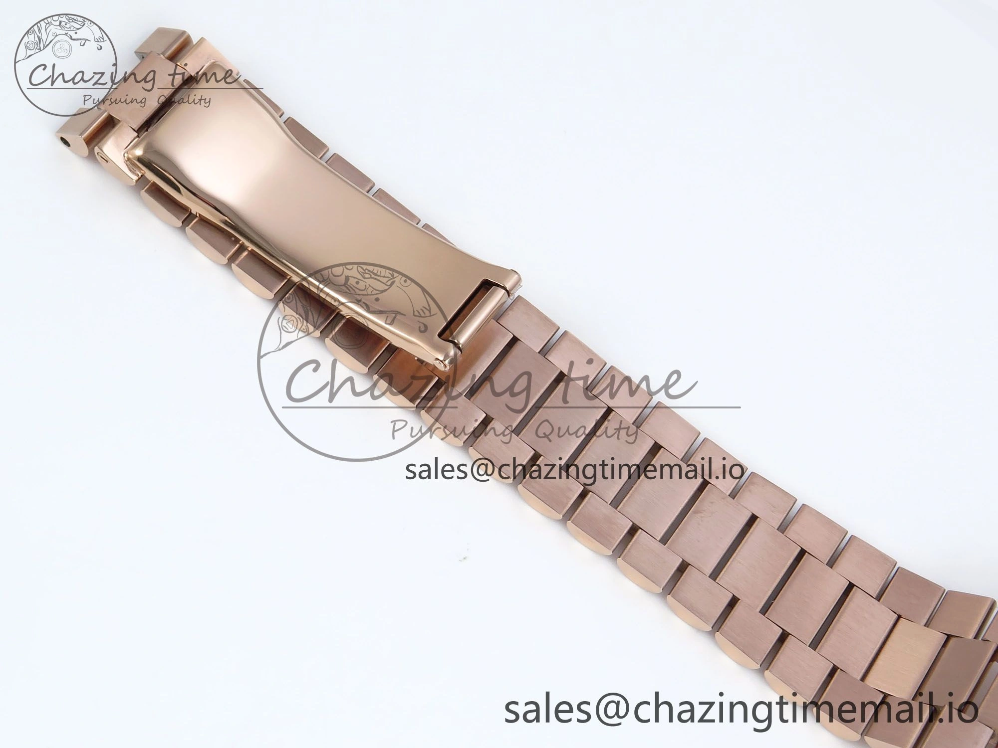 DayDate 40 RG QF 1:1 Best Edition Brown Roman Dial Diamonds Bezel on President Bracelet A2836 V5 (Gain Weight) Efficient 475