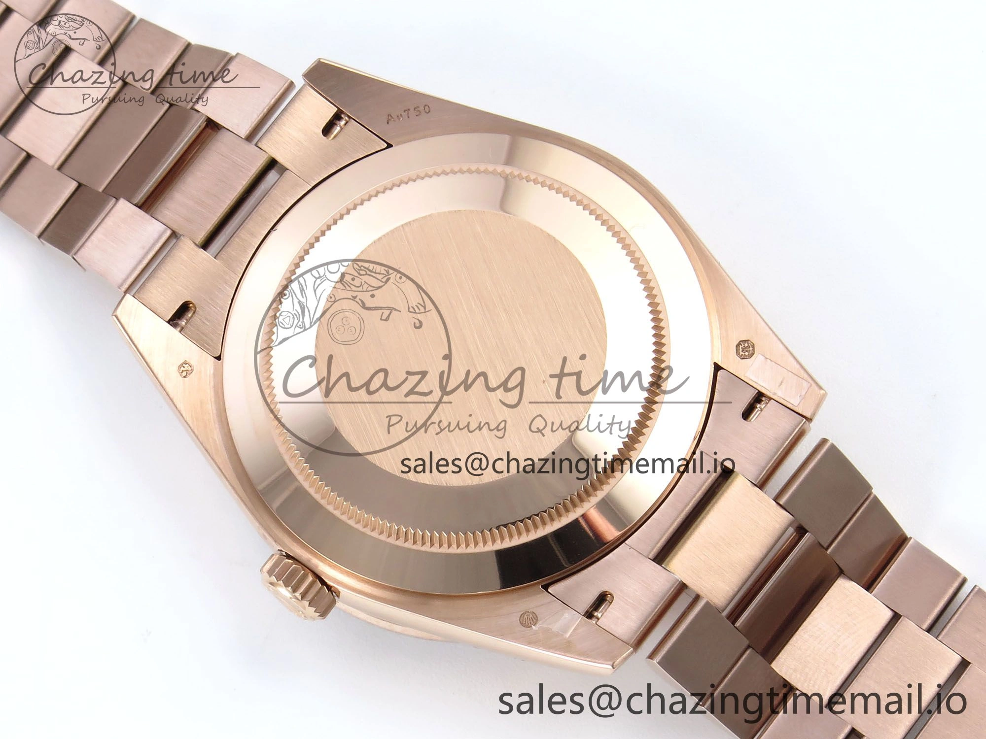 Popular DayDate 40 RG QF 1:1 Best Edition Slate Ombre Dial Diamonds Bezel on President Bracelet A2836 V5 (Gain Weight) 471