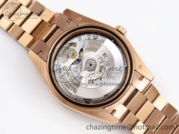 DayDate 40 RG QF Best Edition 904L Steel Slate Ombre Dial on President Bracelet VR3255 V4 (Gain Weight) Youthful 1332