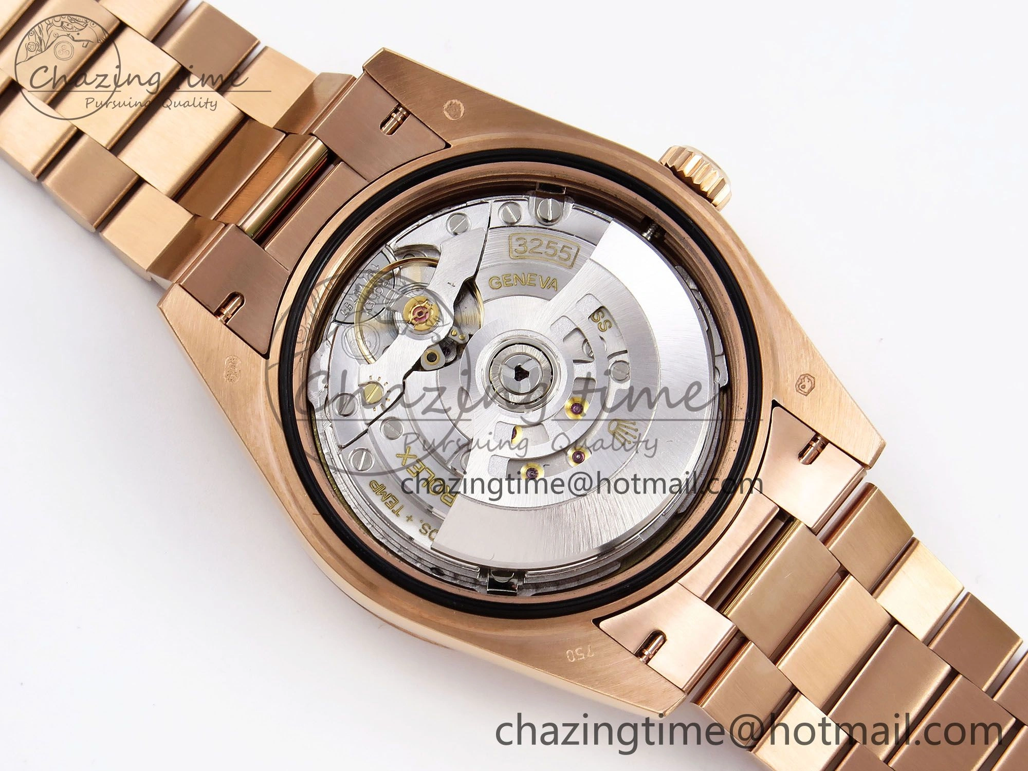 DayDate 40 RG QF Best Edition 904L Steel Slate Ombre Dial on President Bracelet VR3255 V4 (Gain Weight) Youthful 1332