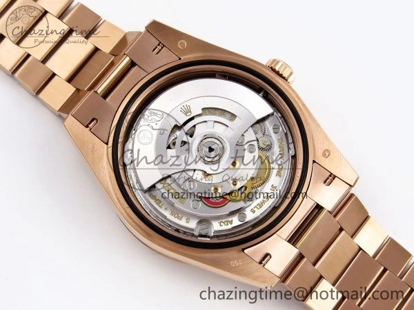 DayDate 40 RG QF Best Edition 904L Steel Slate Ombre Dial on President Bracelet VR3255 V4 (Gain Weight) Youthful 1332
