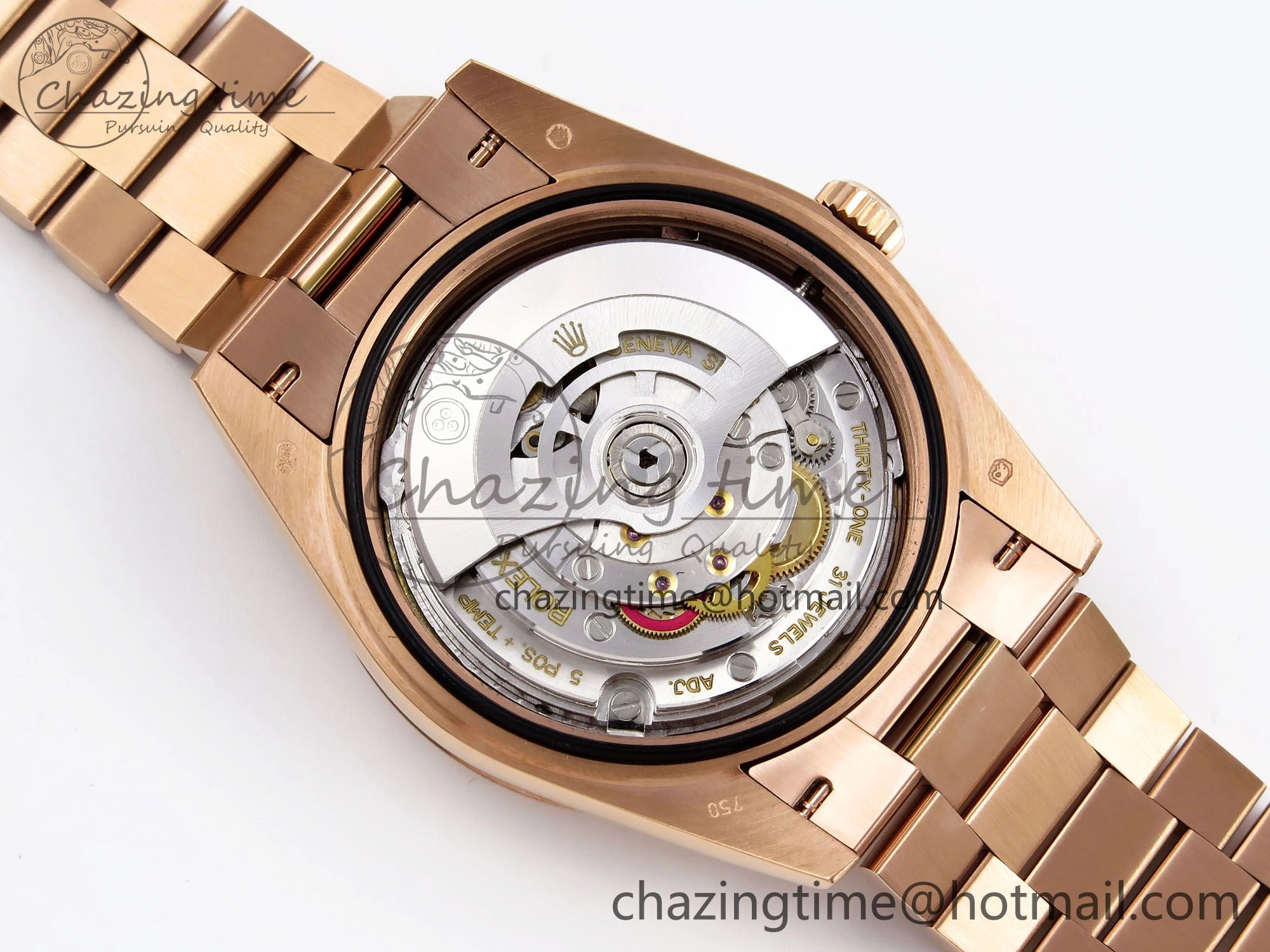 DayDate 40 RG QF Best Edition 904L Steel Slate Ombre Dial on President Bracelet VR3255 V4 (Gain Weight) Youthful 1332