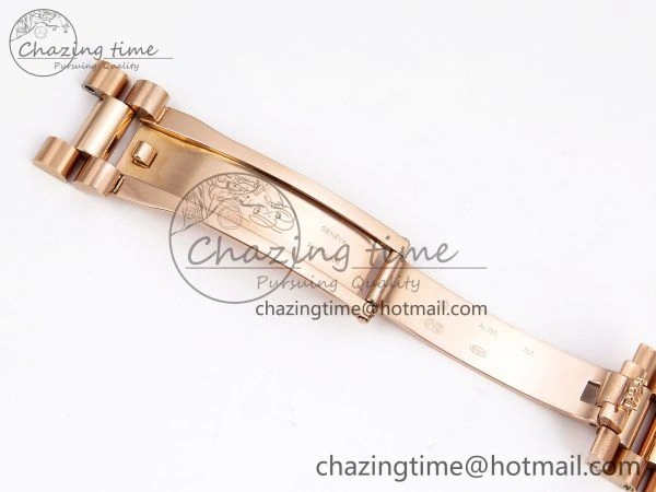 DayDate 40 RG QF Best Edition 904L Steel Slate Ombre Dial on President Bracelet VR3255 V4 (Gain Weight) Youthful 1332