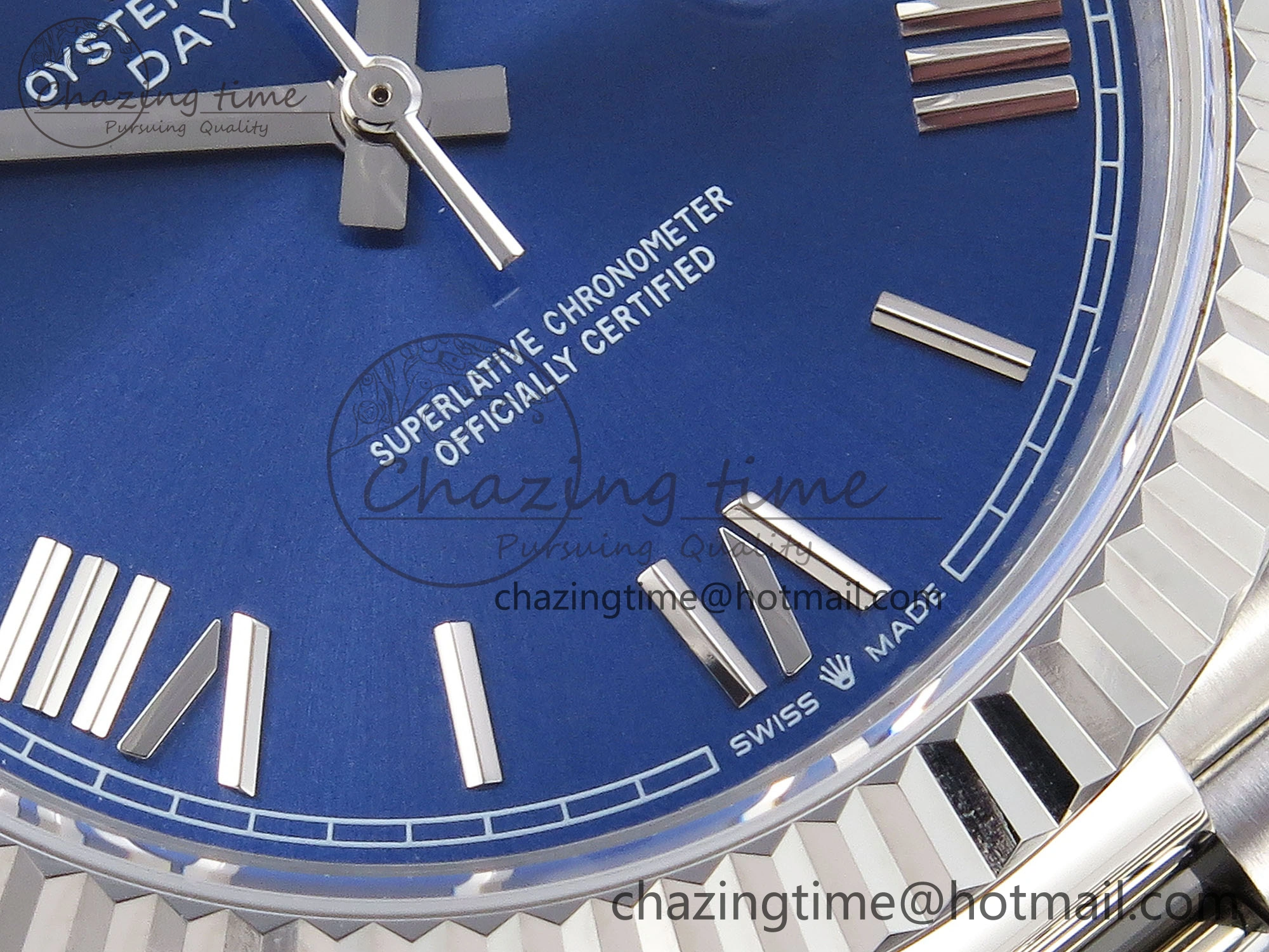 DayDate 40 SS GSF Gain Weight Blue Roman Dial on President Bracelet A Breathable 1930