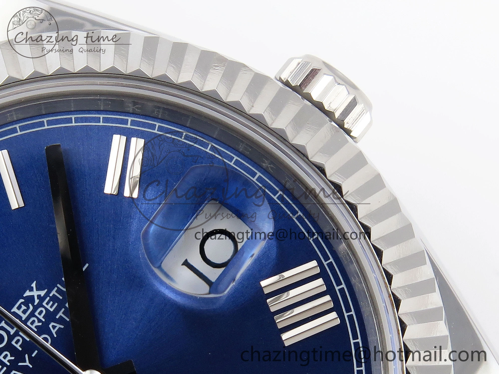 DayDate 40 SS GSF Gain Weight Blue Roman Dial on President Bracelet A Breathable 1930