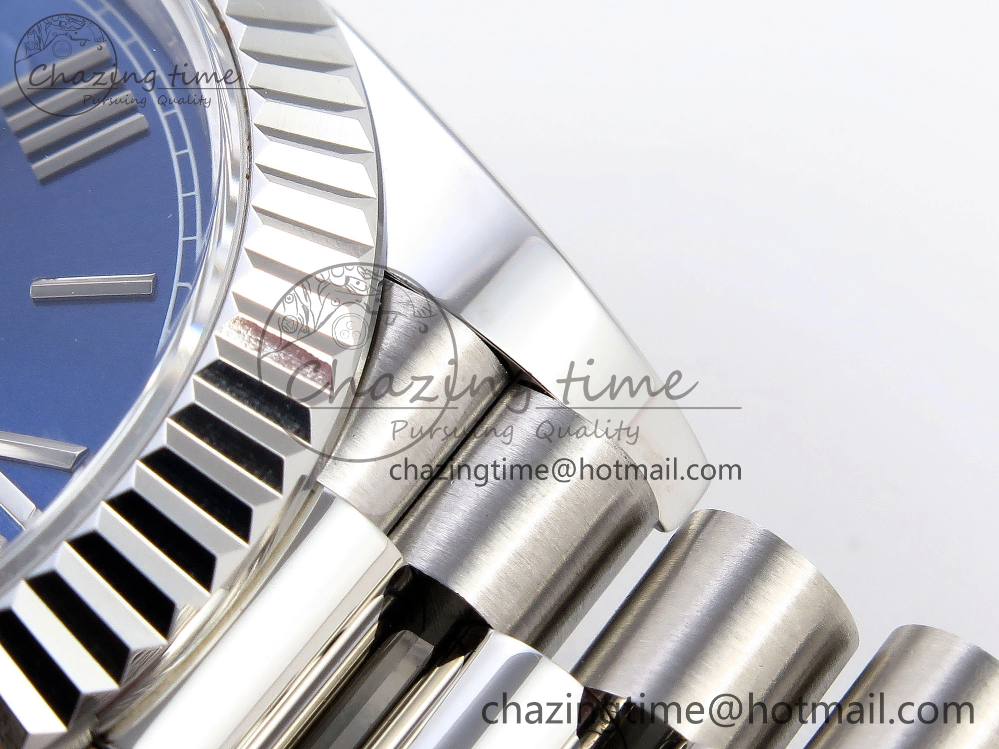 DayDate 40 SS GSF Gain Weight Blue Roman Dial on President Bracelet A Breathable 1930