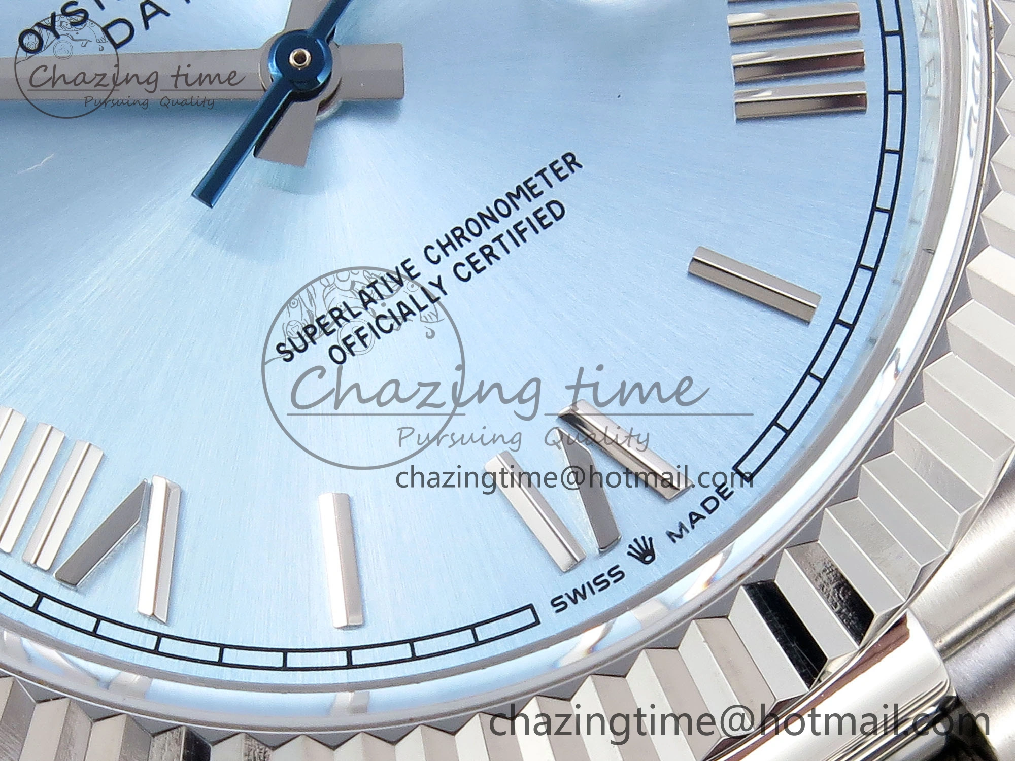 DayDate 40 SS GSF Gain Weight Ice Blue Roman Dial on President Bracelet A UrbanStyle 1931