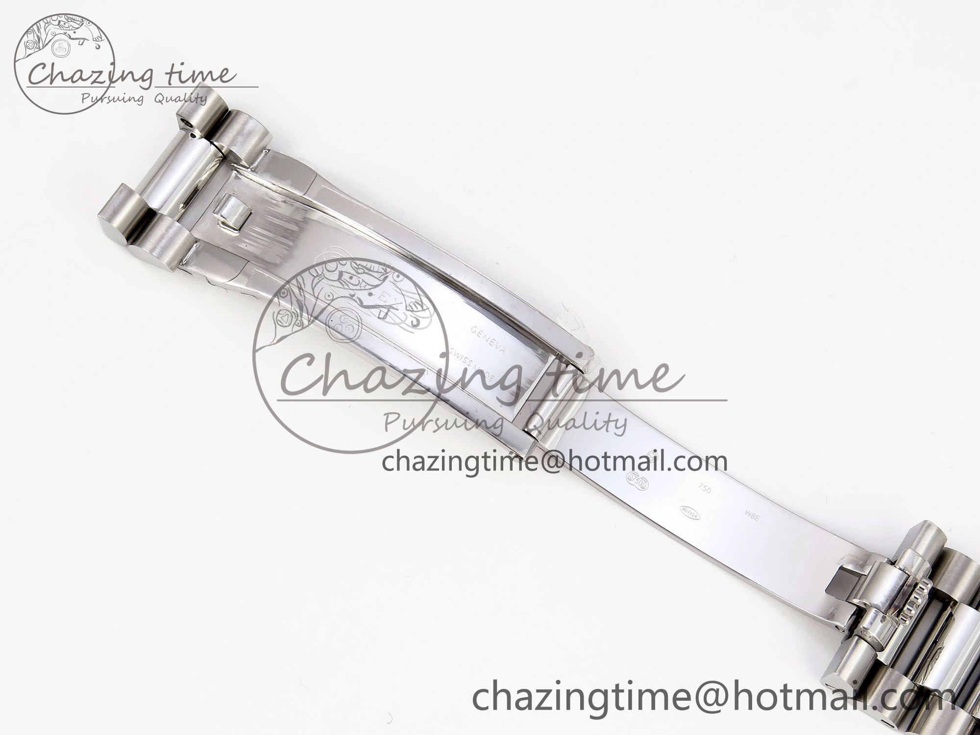 WrinkleFree DayDate 40 SS GSF Gain Weight Meteorite Crystal Dial Diamonds Bezel on President Bracelet A 1921