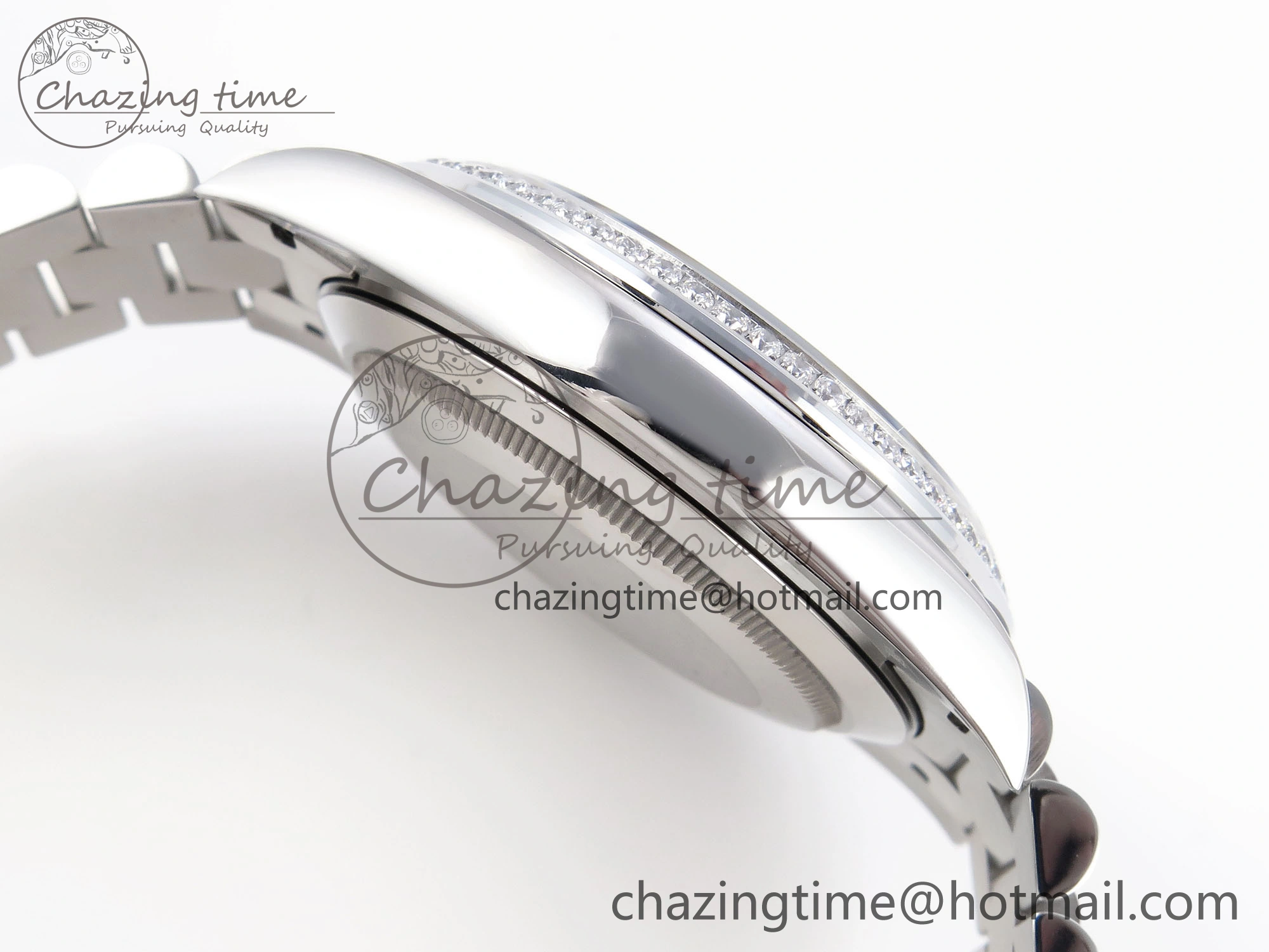 DayDate 40 SS GSF Gain Weight Silver Crystal Dial on President Bracelet A WaterResistant 1918