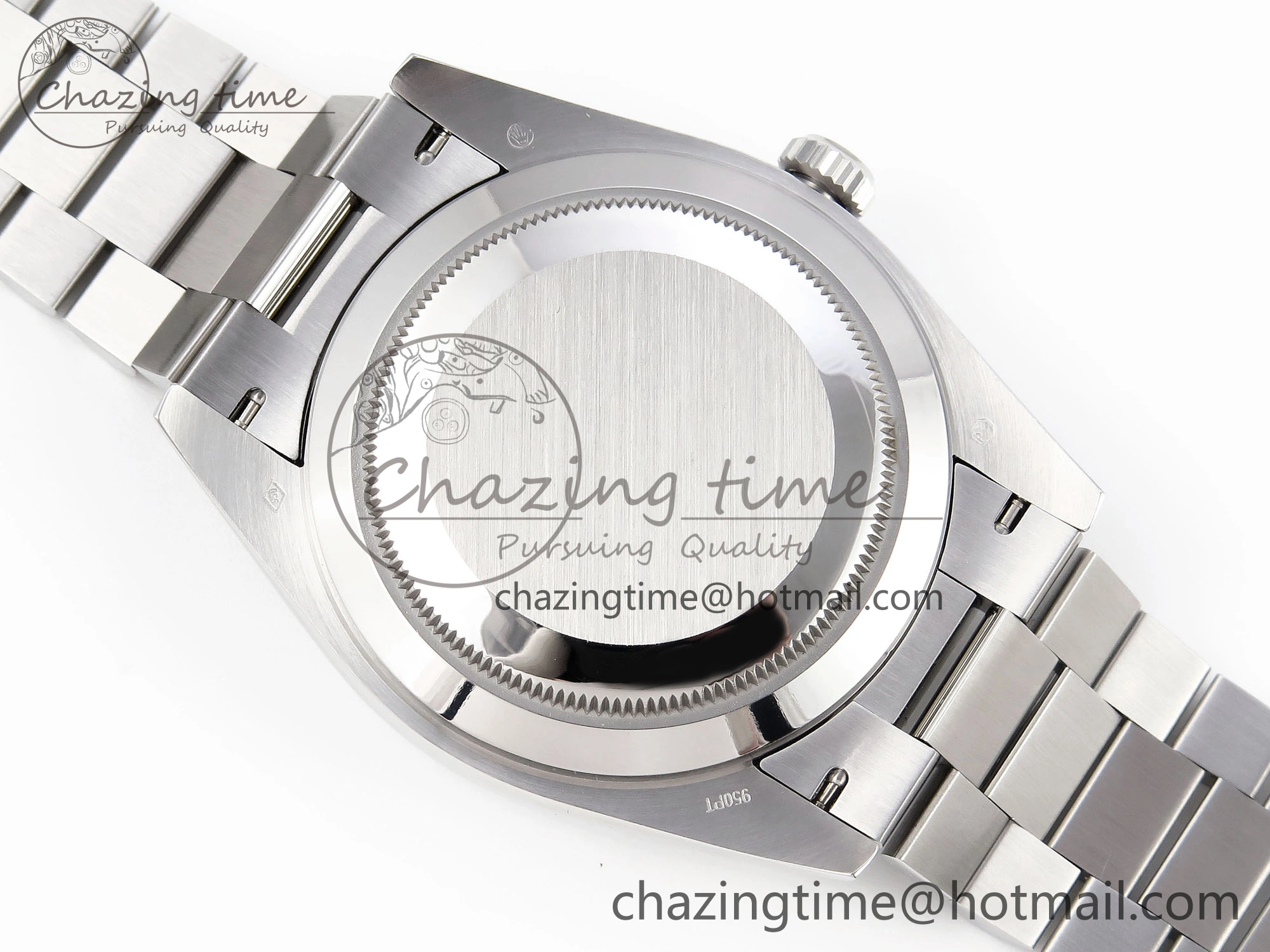 DayDate 40 SS GSF Gain Weight Silver Crystal Dial on President Bracelet A WaterResistant 1918